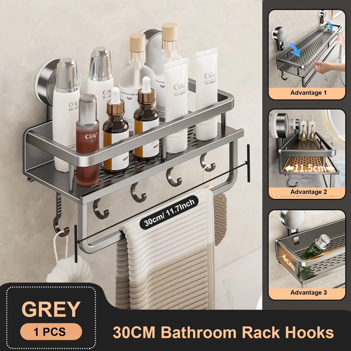 Klyro™ Hanging Rack Bathroom Organiser