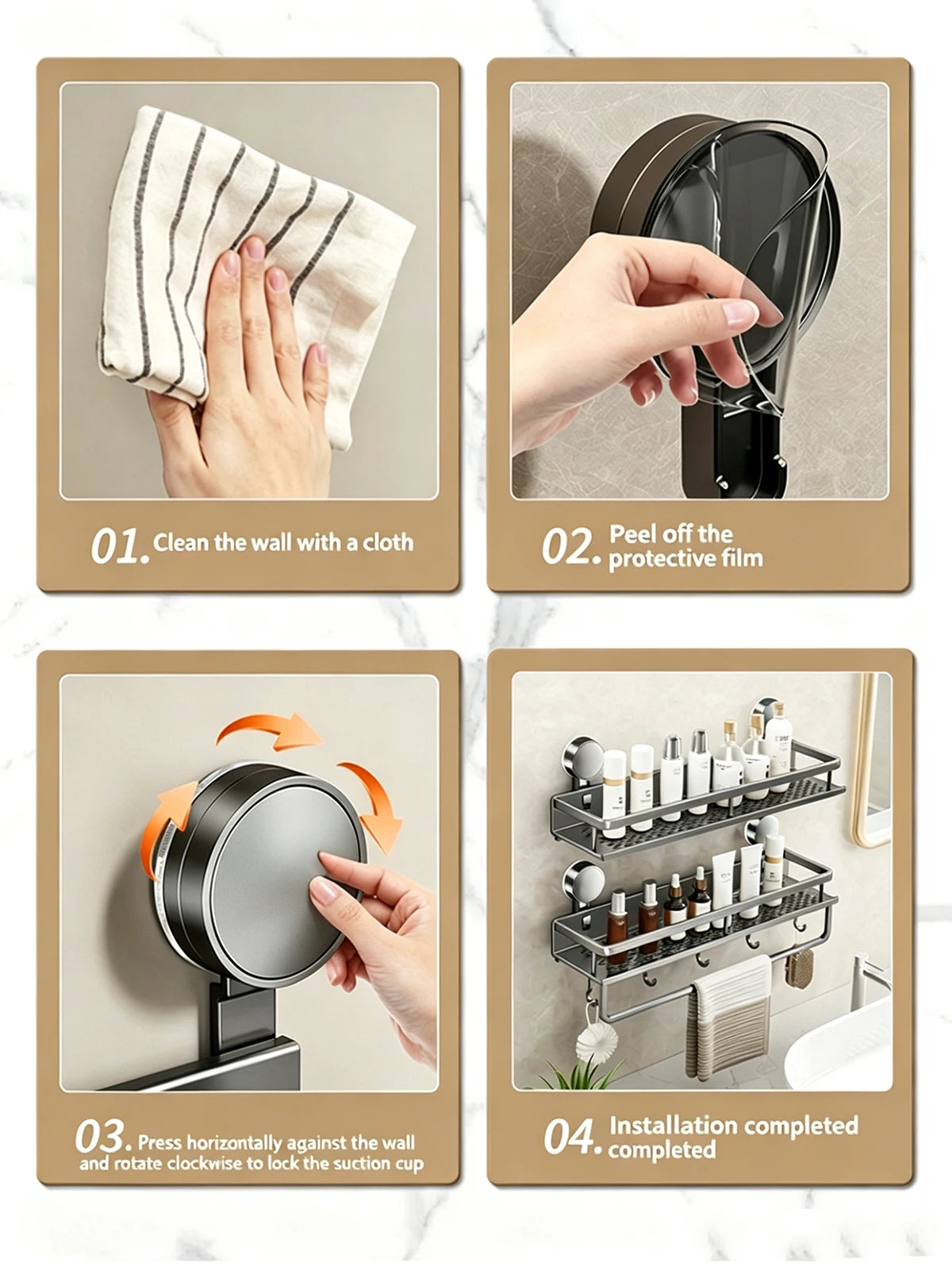 Klyro™ Hanging Rack Bathroom Organiser