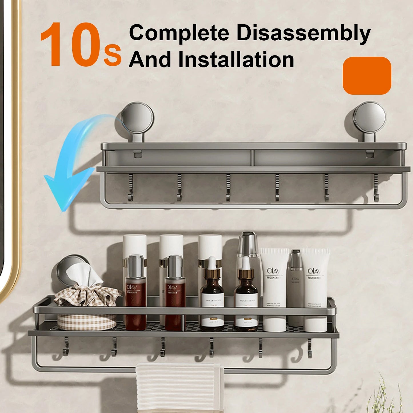 Klyro™ Hanging Rack Bathroom Organiser